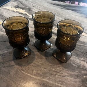 Noritake Spotlight Walnut Brown Juice Goblet Three
